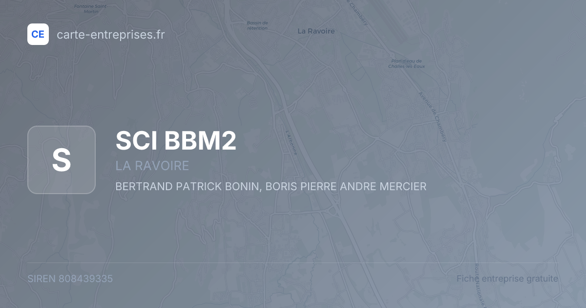SCI BBM2 — 808439335 — fiche entreprise