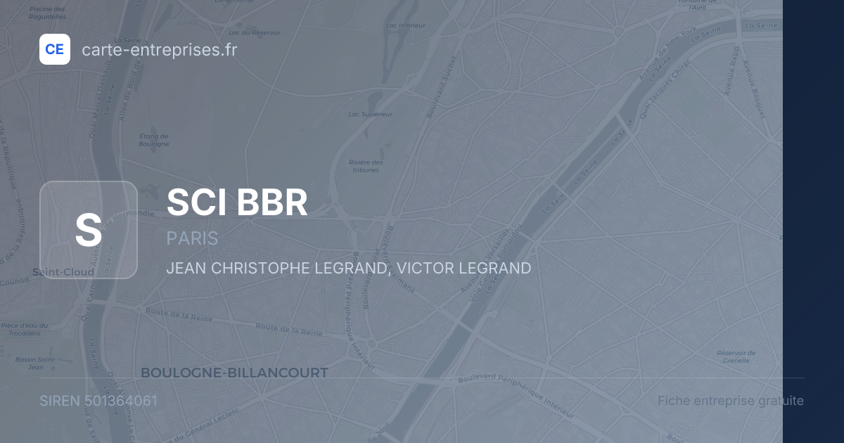 SCI BBR — 501364061 — fiche entreprise