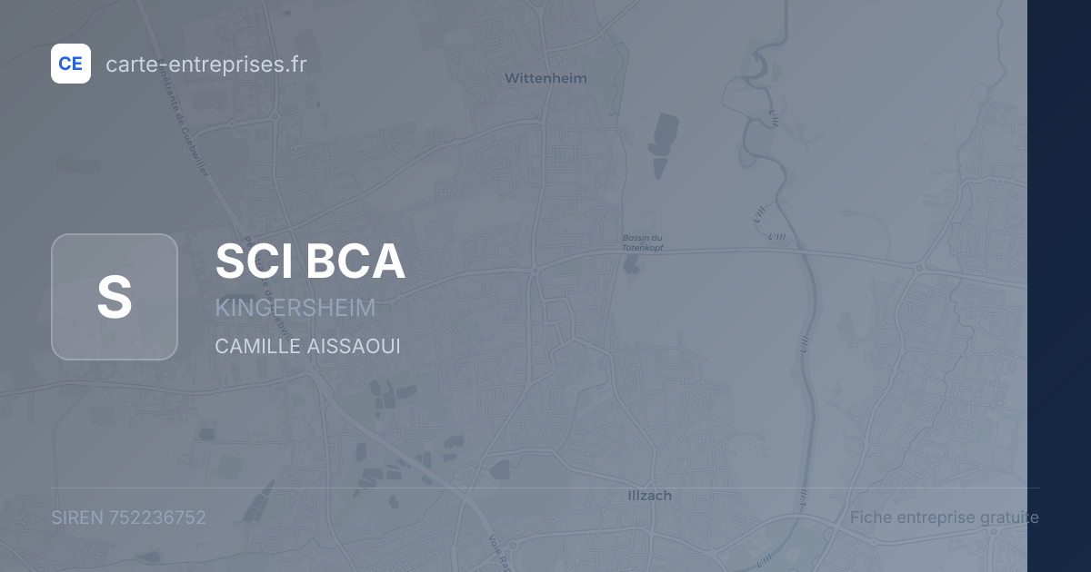 SCI BCA — 752236752 — fiche entreprise