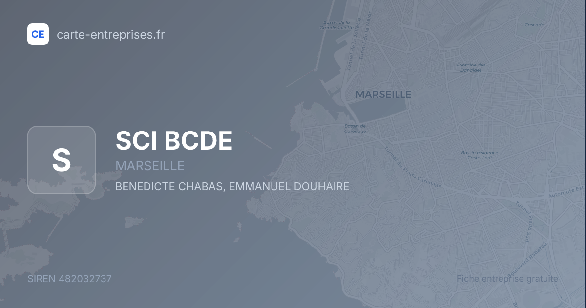 SCI BCDE — 482032737 — fiche entreprise