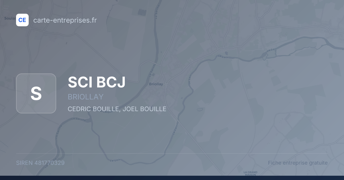 SCI BCJ — 481770329 — fiche entreprise