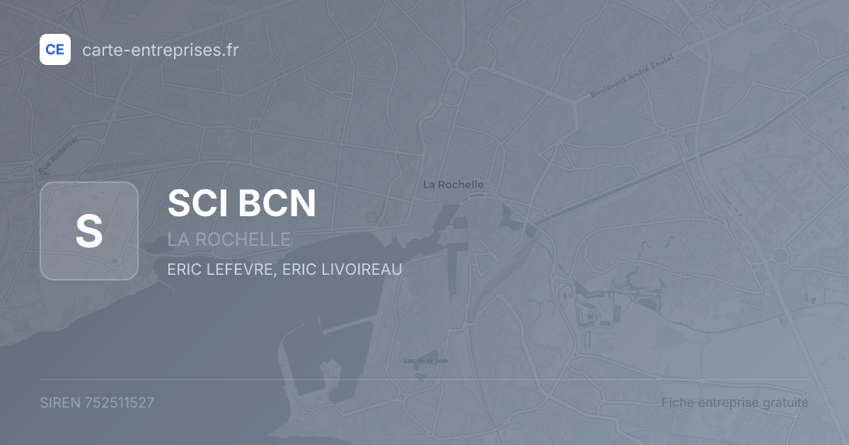 SCI BCN — 752511527 — fiche entreprise