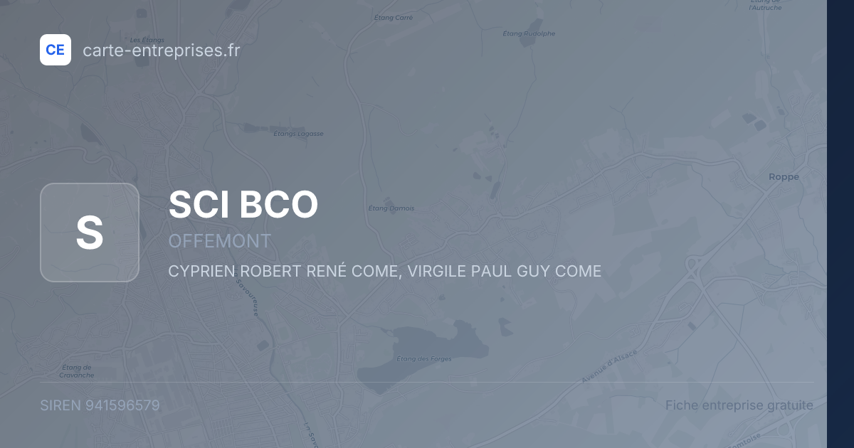 SCI BCO — 941596579 — fiche entreprise