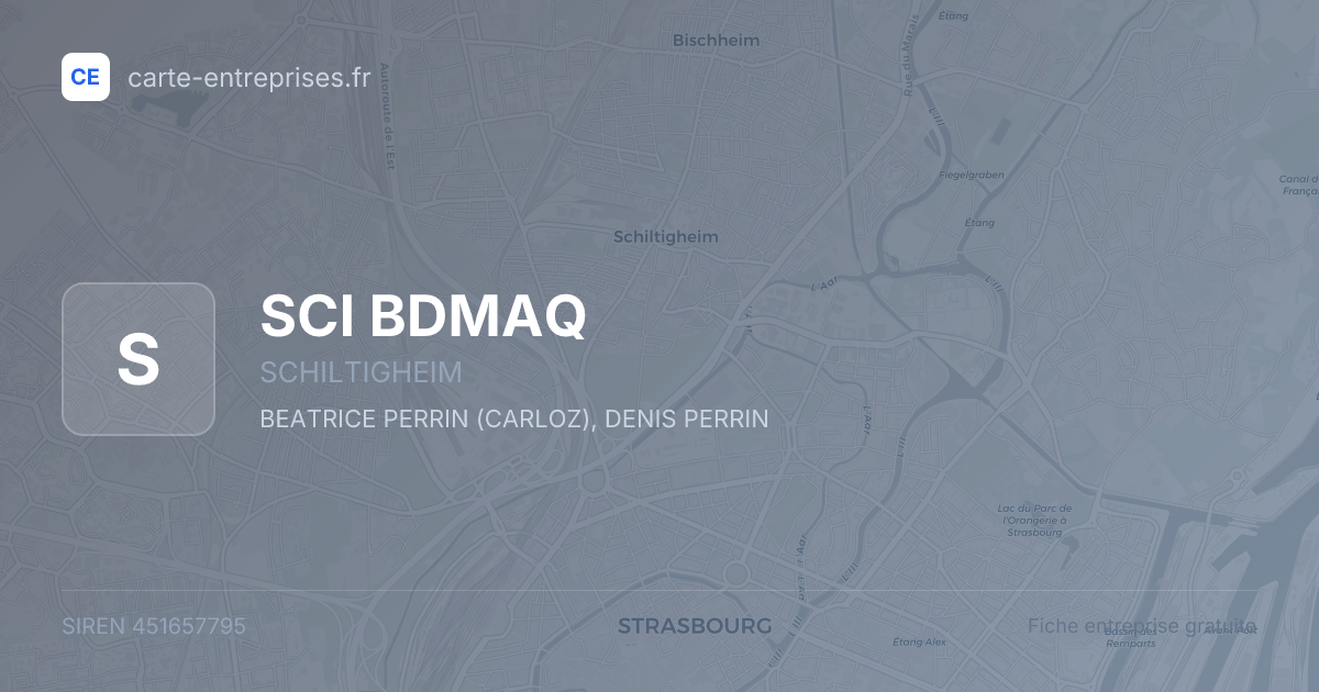 SCI BDMAQ — 451657795 — fiche entreprise
