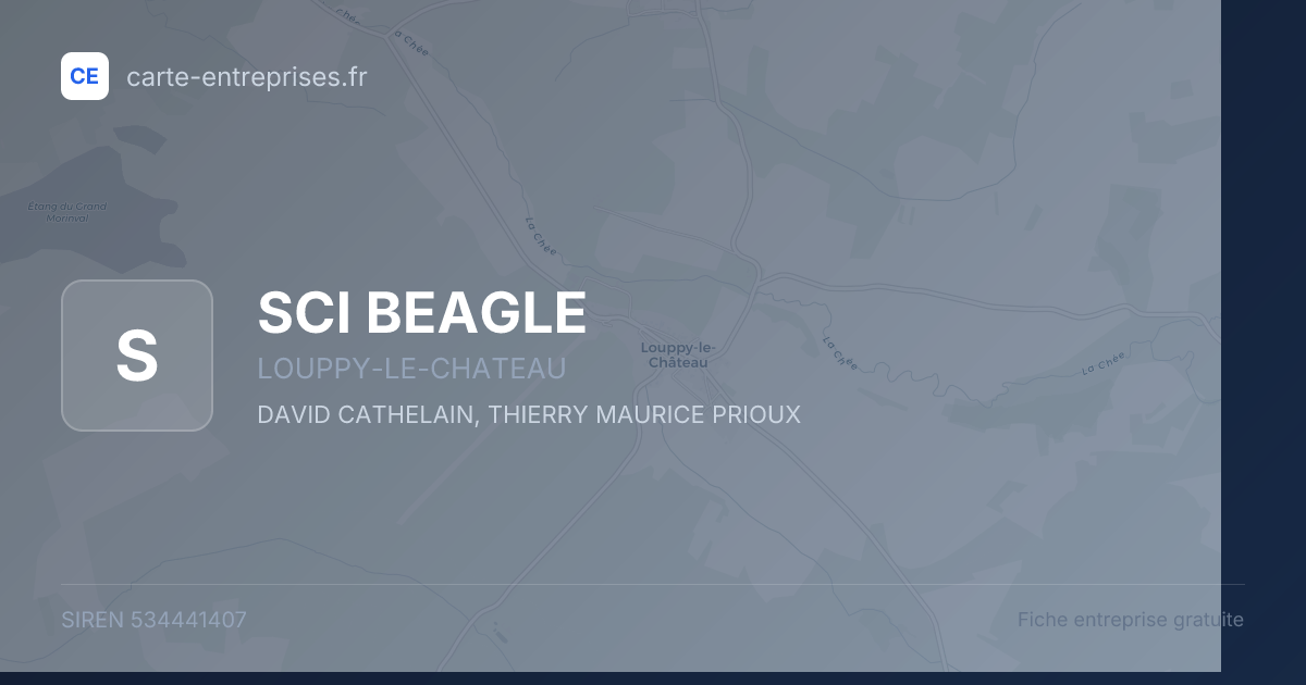 SCI BEAGLE — 534441407 — fiche entreprise