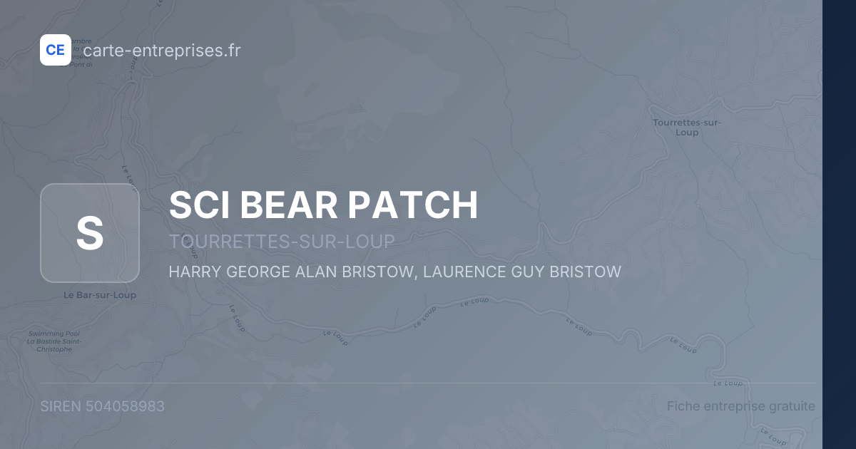 SCI BEAR PATCH — 504058983 — fiche entreprise