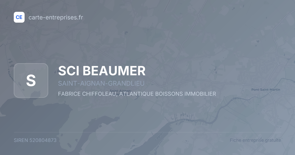 SCI BEAUMER — 520804873 — fiche entreprise