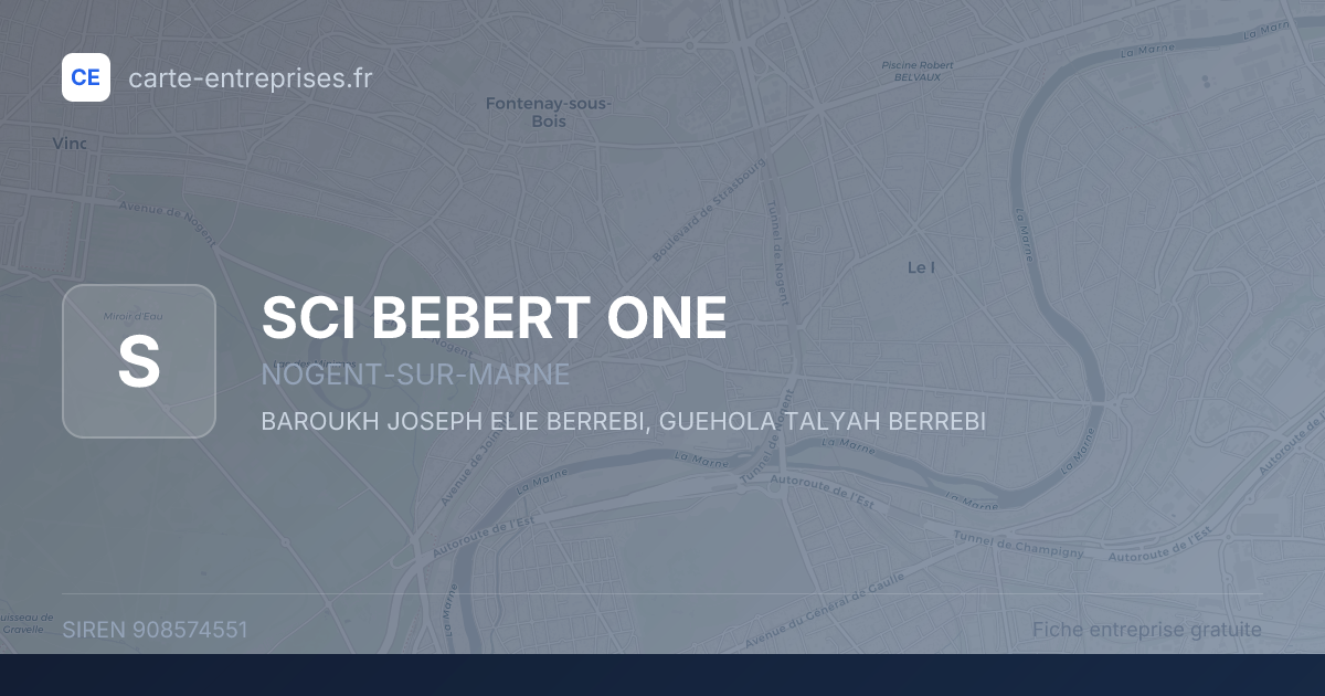 SCI BEBERT ONE — 908574551 — fiche entreprise