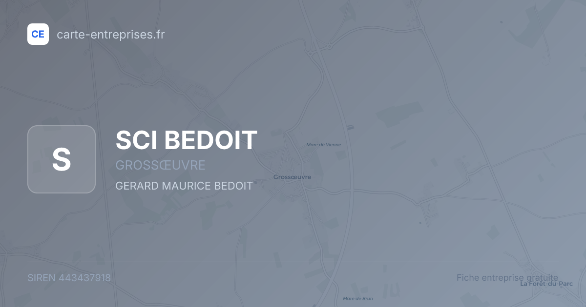 SCI BEDOIT — 443437918 — fiche entreprise