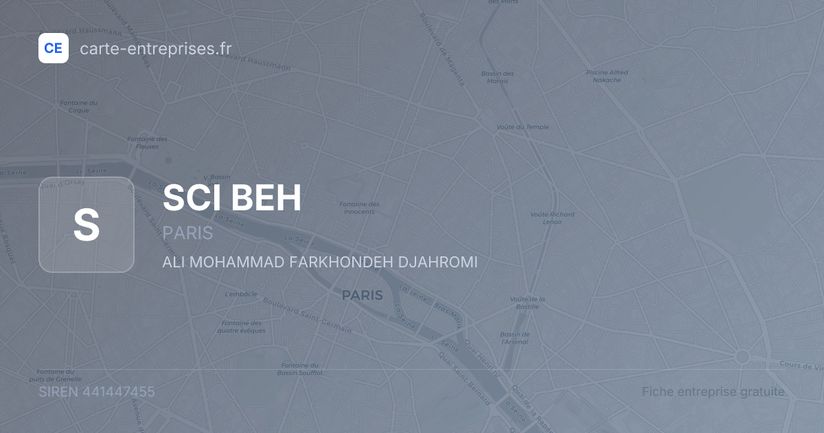 SCI BEH — 441447455 — fiche entreprise