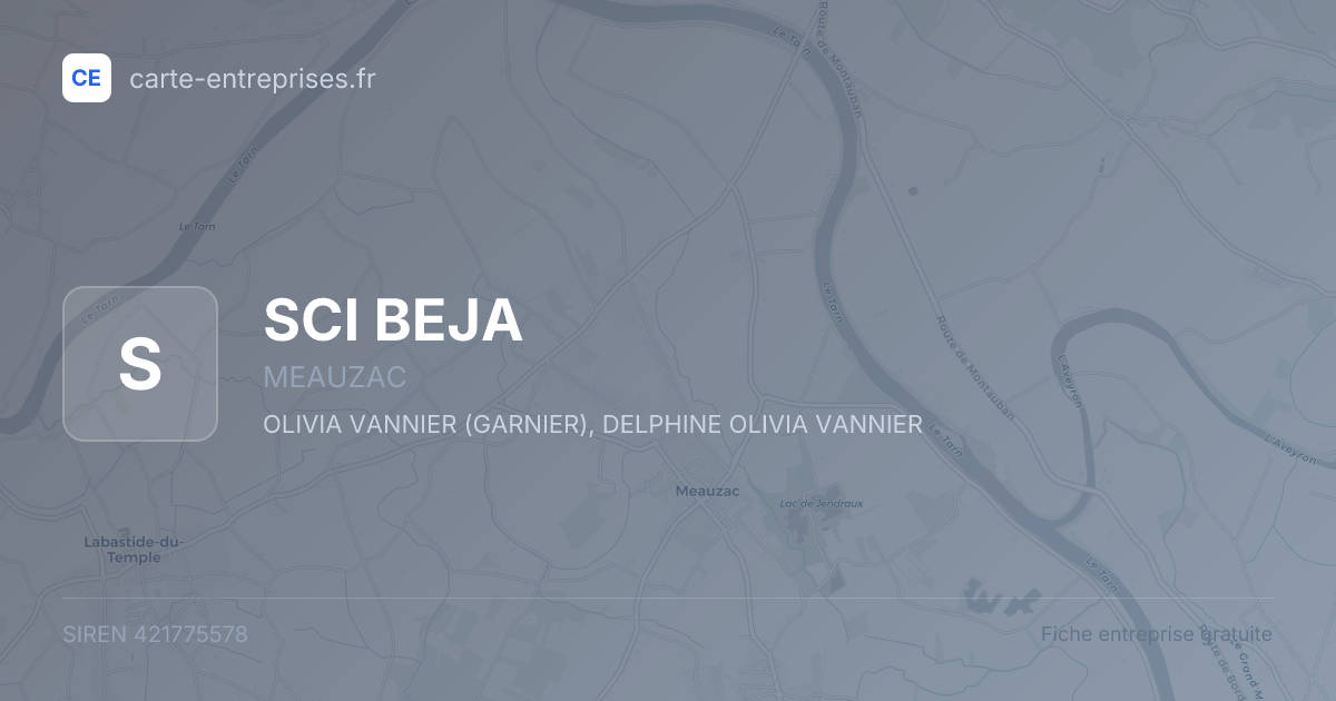SCI BEJA — 421775578 — fiche entreprise
