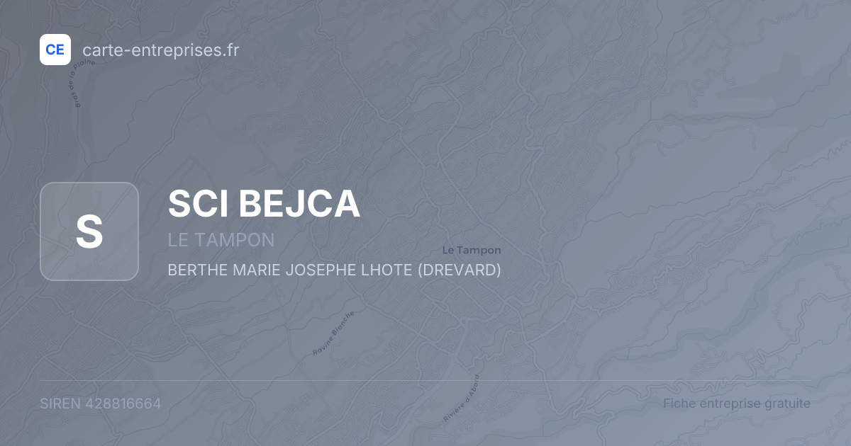 SCI BEJCA — 428816664 — fiche entreprise