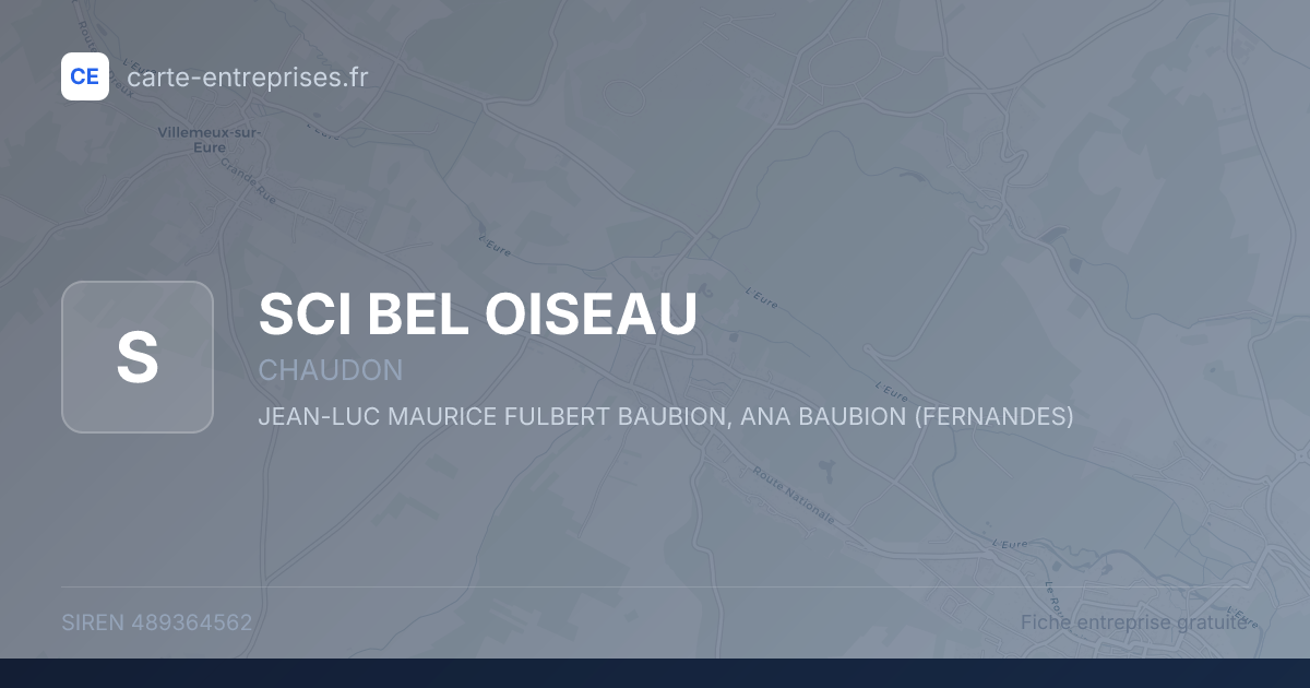 SCI BEL OISEAU — 489364562 — fiche entreprise