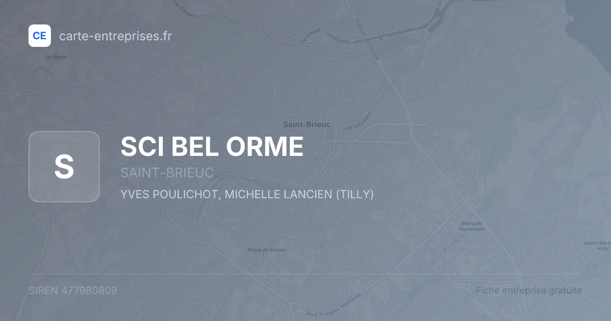SCI BEL ORME — 477980809 — fiche entreprise