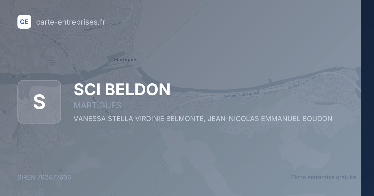 SCI BELDON — 792477606 — fiche entreprise
