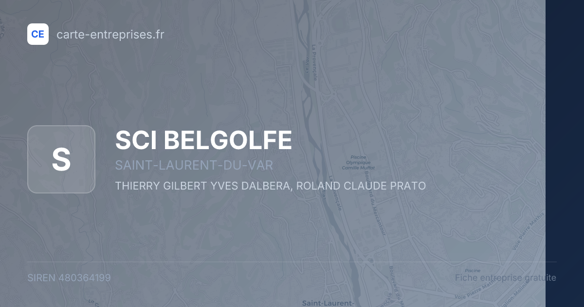 SCI BELGOLFE — 480364199 — fiche entreprise