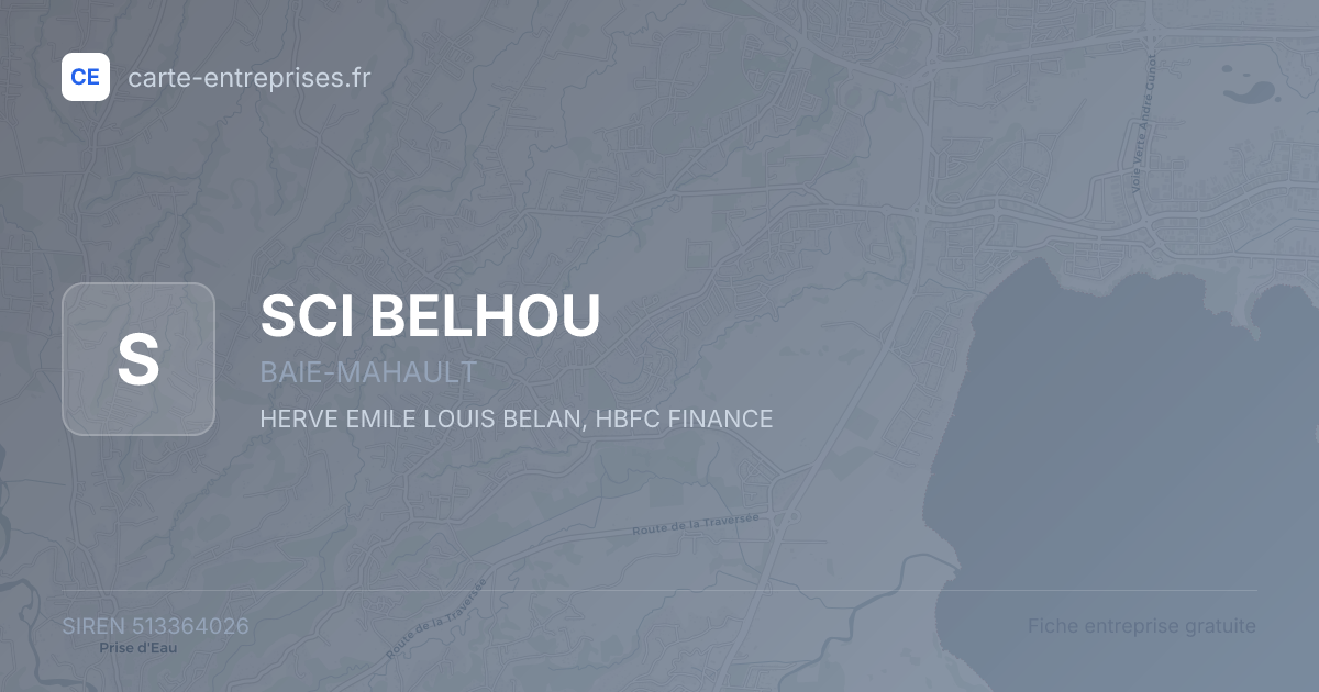 SCI BELHOU — 513364026 — fiche entreprise