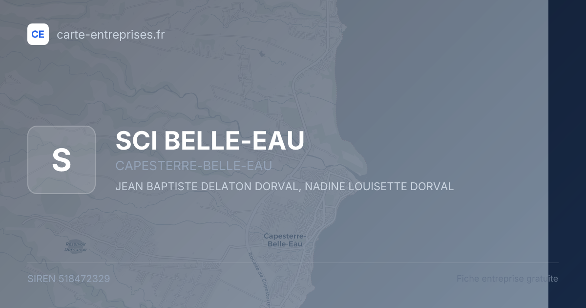 SCI BELLE-EAU — 518472329 — fiche entreprise