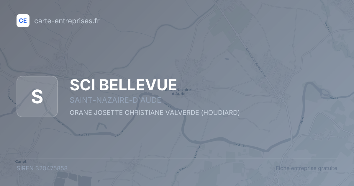 SCI BELLEVUE — 320475858 — fiche entreprise