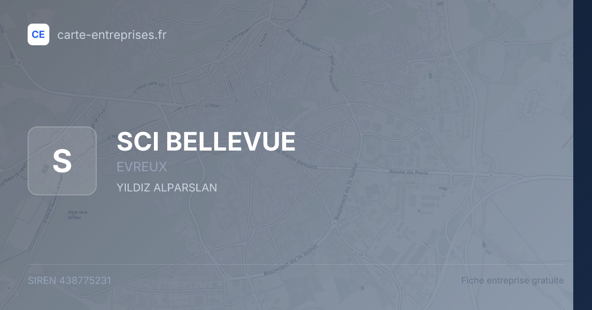 SCI BELLEVUE — 438775231 — fiche entreprise