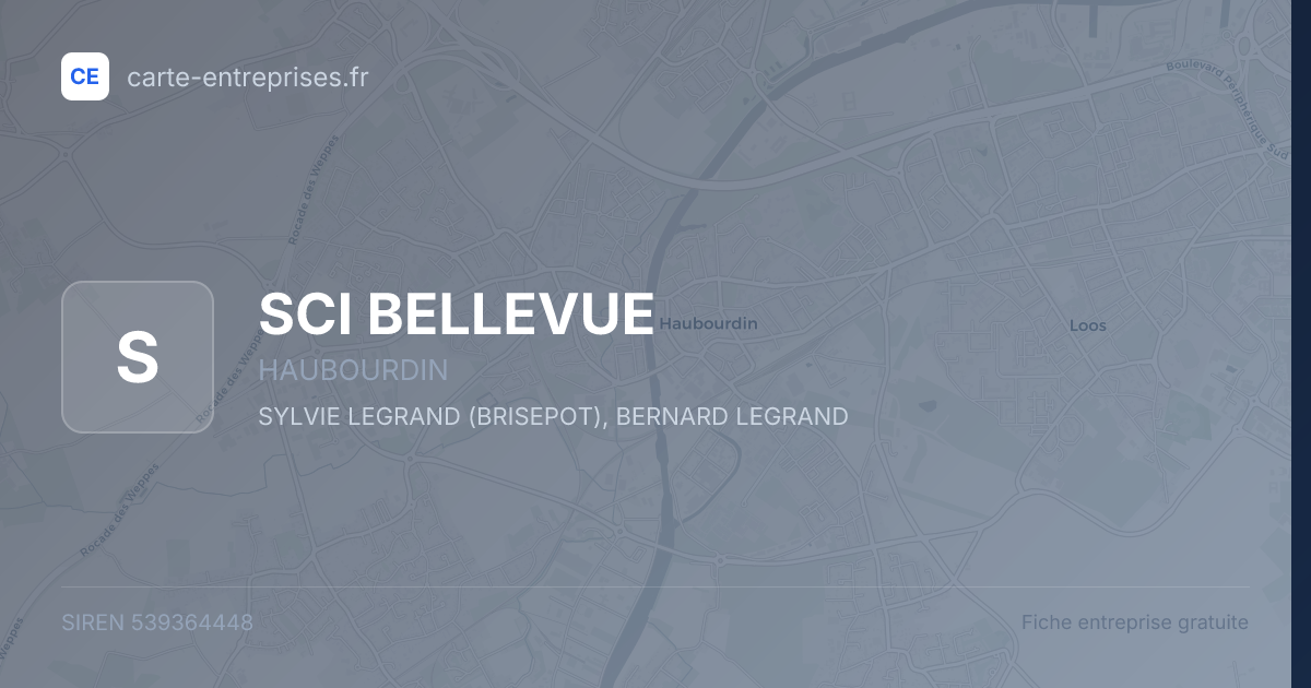SCI BELLEVUE — 539364448 — fiche entreprise