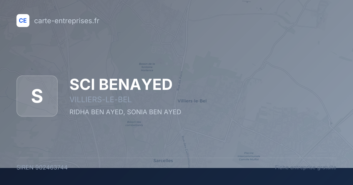 SCI BENAYED — 902463744 — fiche entreprise
