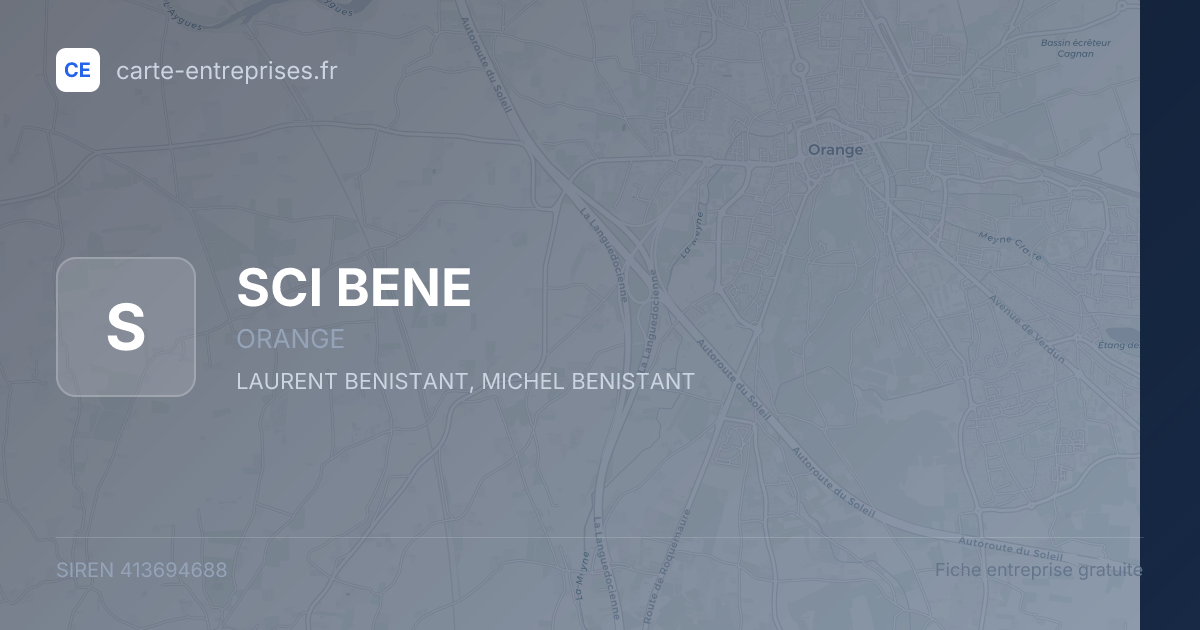 SCI BENE — 413694688 — fiche entreprise