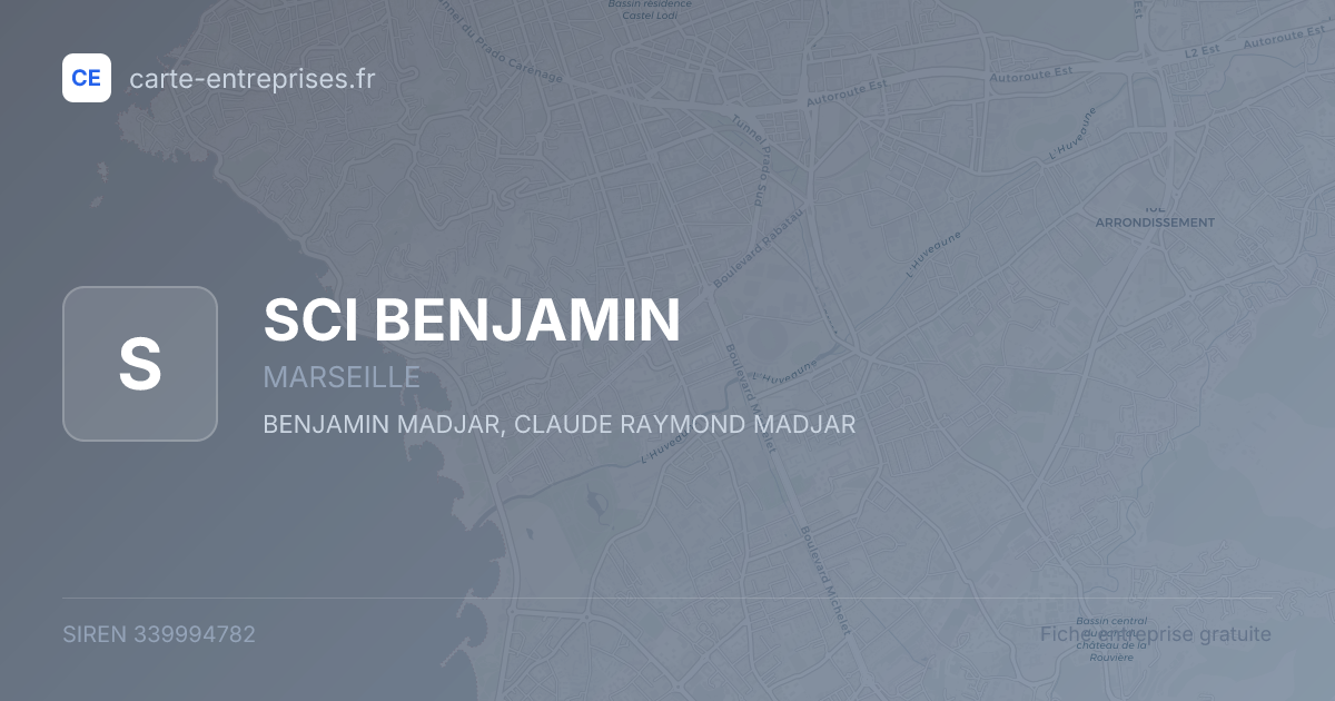 SCI BENJAMIN — 339994782 — fiche entreprise