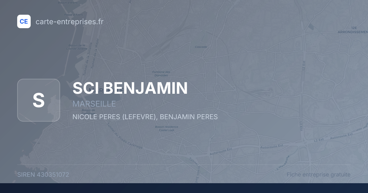 SCI BENJAMIN — 430351072 — fiche entreprise
