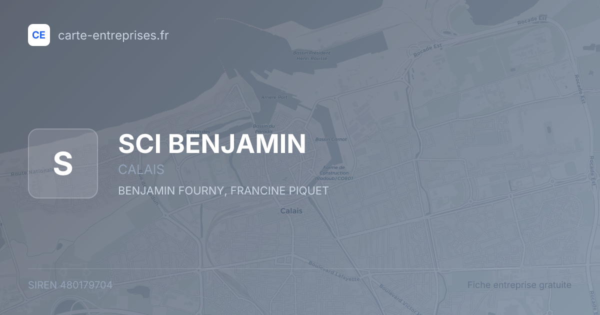 SCI BENJAMIN — 480179704 — fiche entreprise