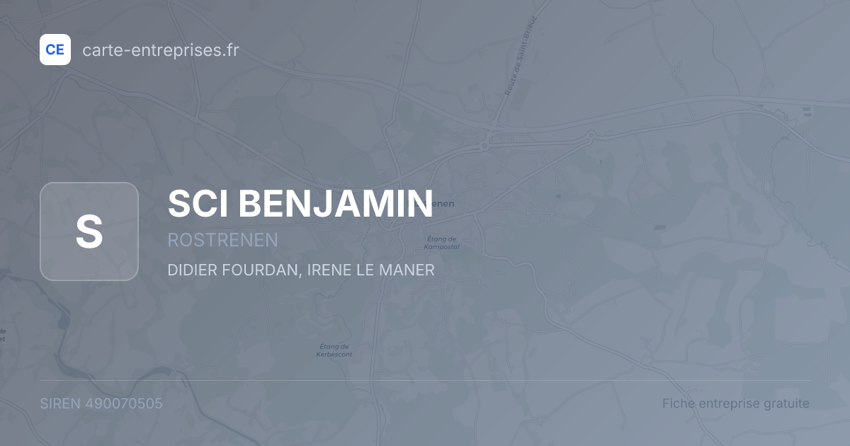 SCI BENJAMIN — 490070505 — fiche entreprise