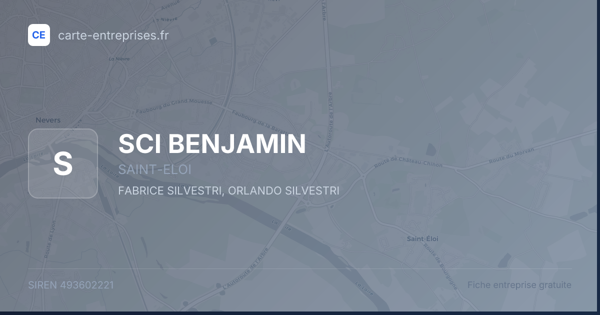 SCI BENJAMIN — 493602221 — fiche entreprise