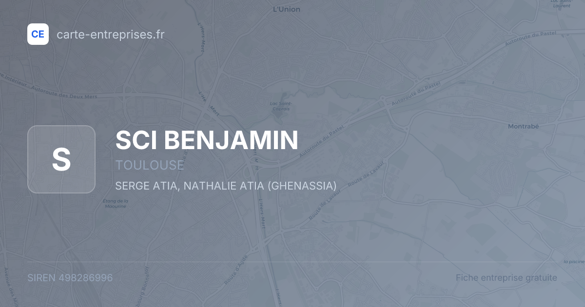 SCI BENJAMIN — 498286996 — fiche entreprise