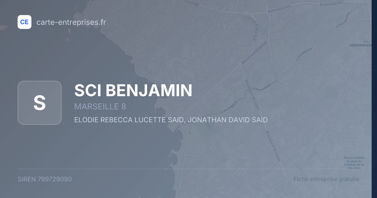 SCI BENJAMIN — 799729090 — fiche entreprise
