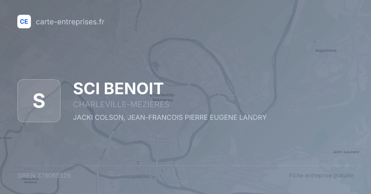 SCI BENOIT — 378065528 — fiche entreprise