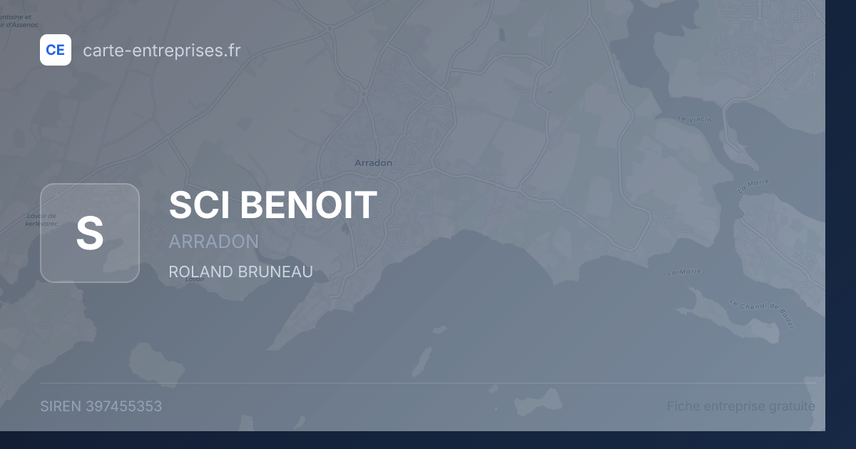 SCI BENOIT — 397455353 — fiche entreprise
