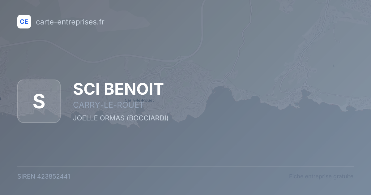 SCI BENOIT — 423852441 — fiche entreprise