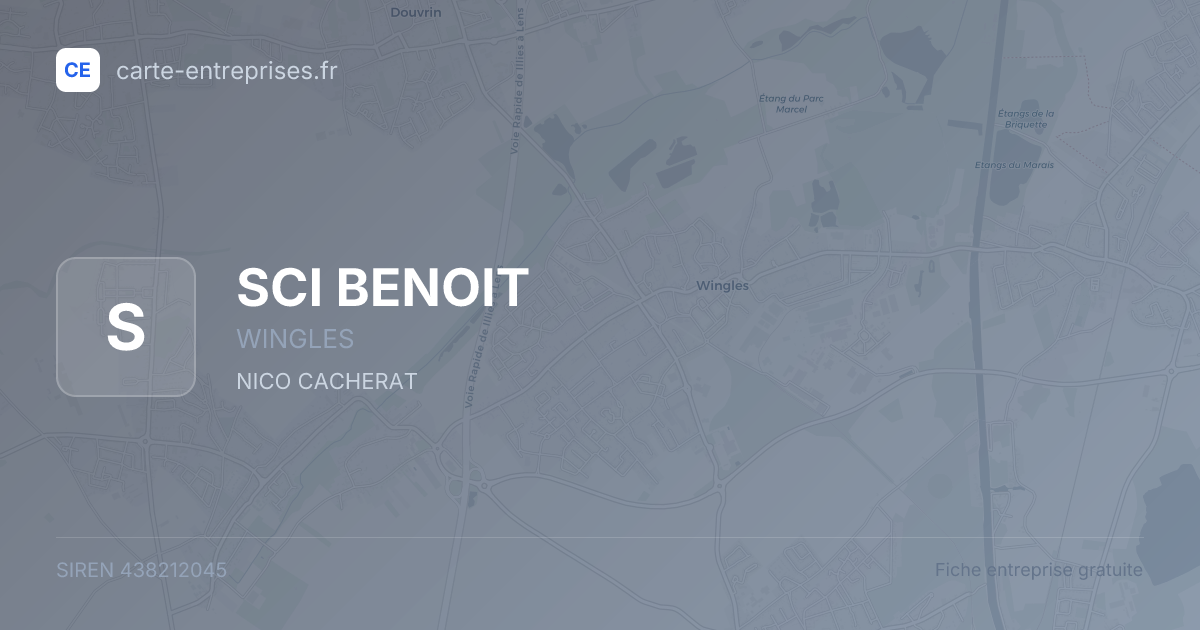 SCI BENOIT — 438212045 — fiche entreprise