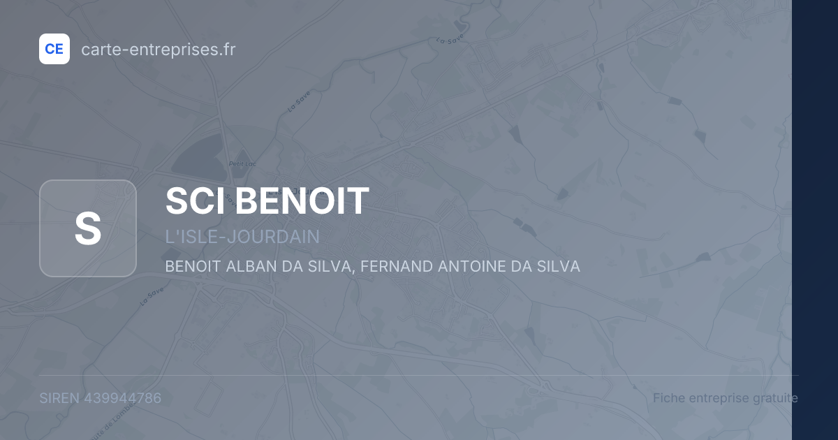 SCI BENOIT — 439944786 — fiche entreprise