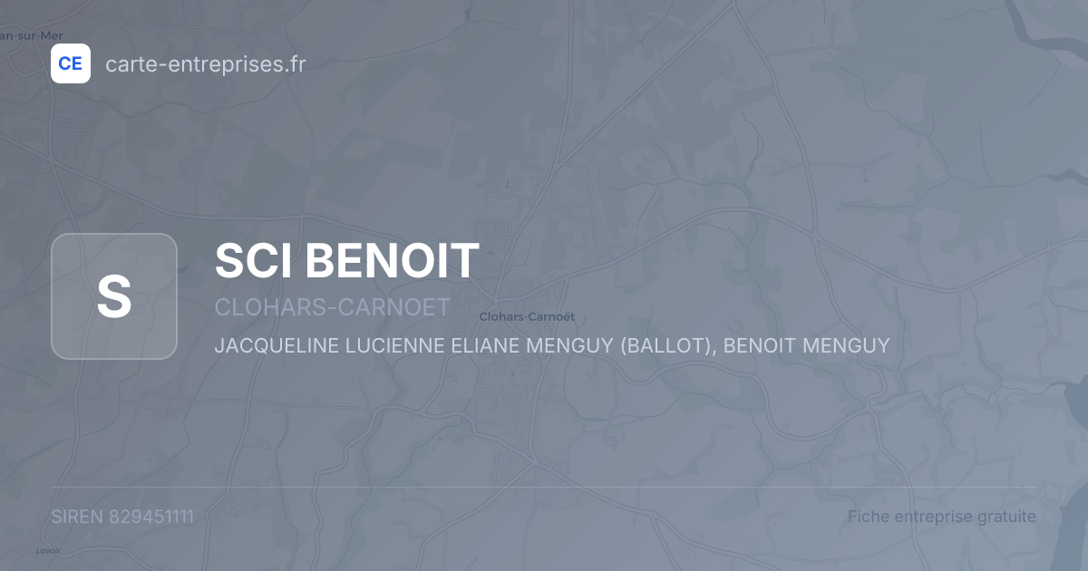 SCI BENOIT — 829451111 — fiche entreprise