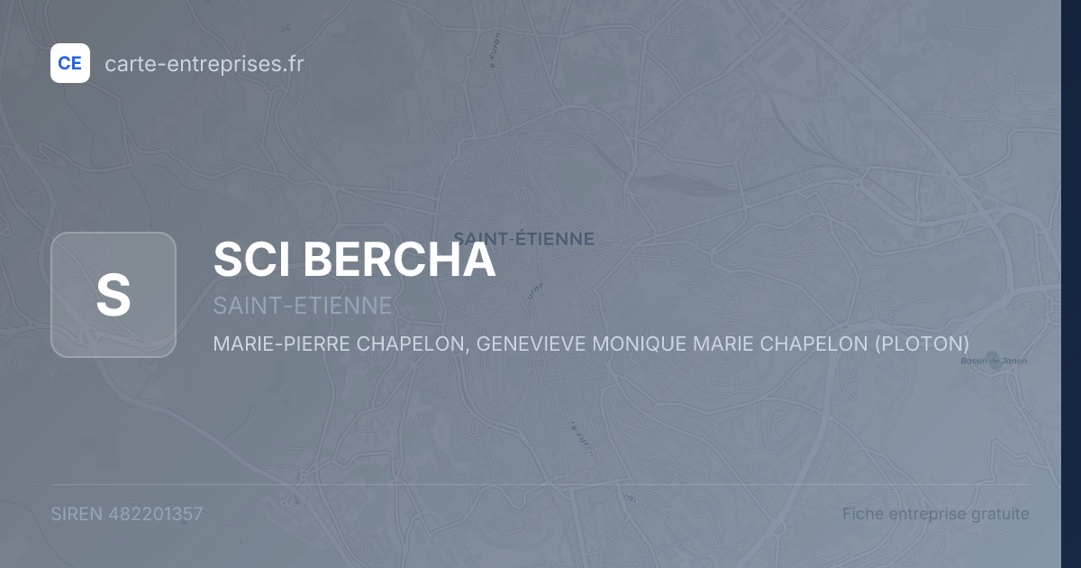 SCI BERCHA — 482201357 — fiche entreprise