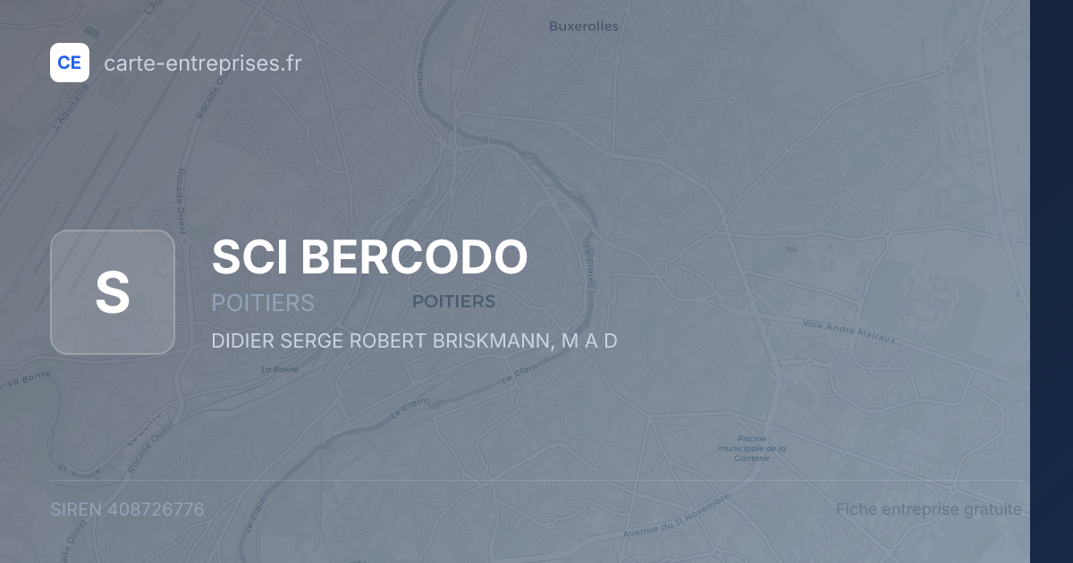 SCI BERCODO — 408726776 — fiche entreprise