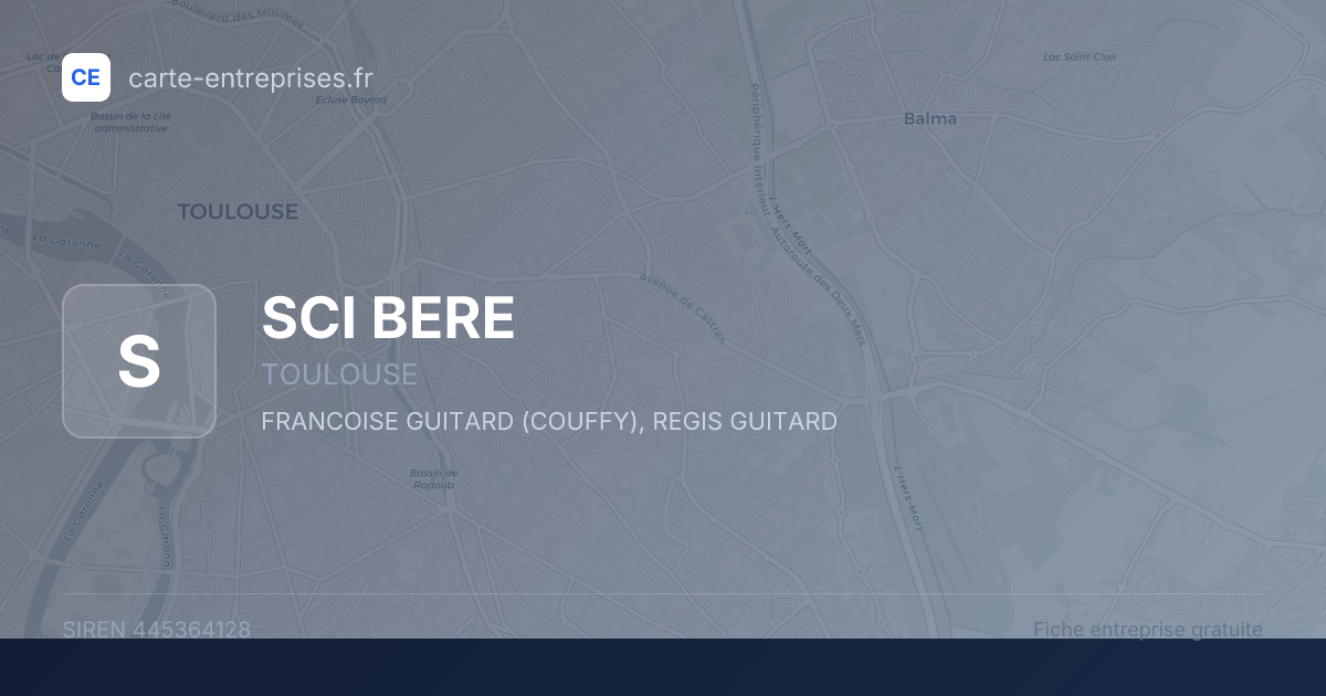 SCI BERE — 445364128 — fiche entreprise