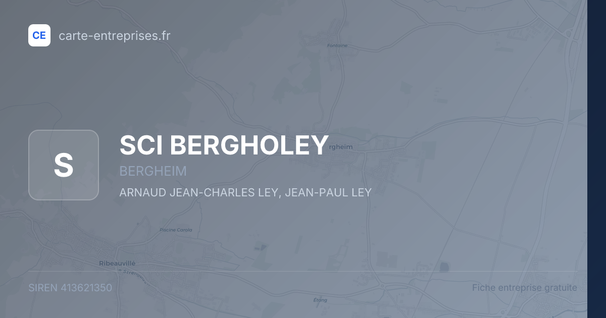 SCI BERGHOLEY — 413621350 — fiche entreprise