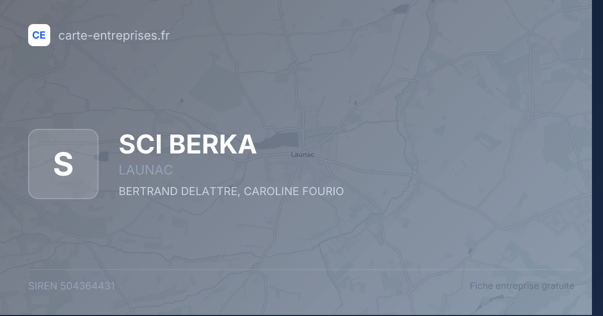 SCI BERKA — 504364431 — fiche entreprise