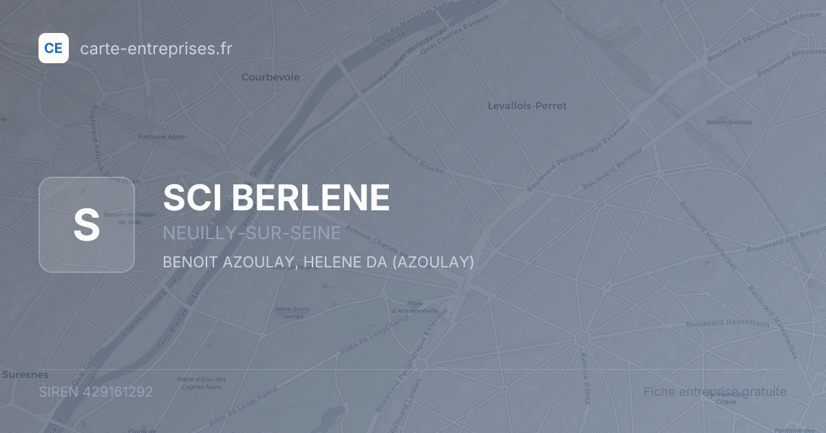 SCI BERLENE — 429161292 — fiche entreprise