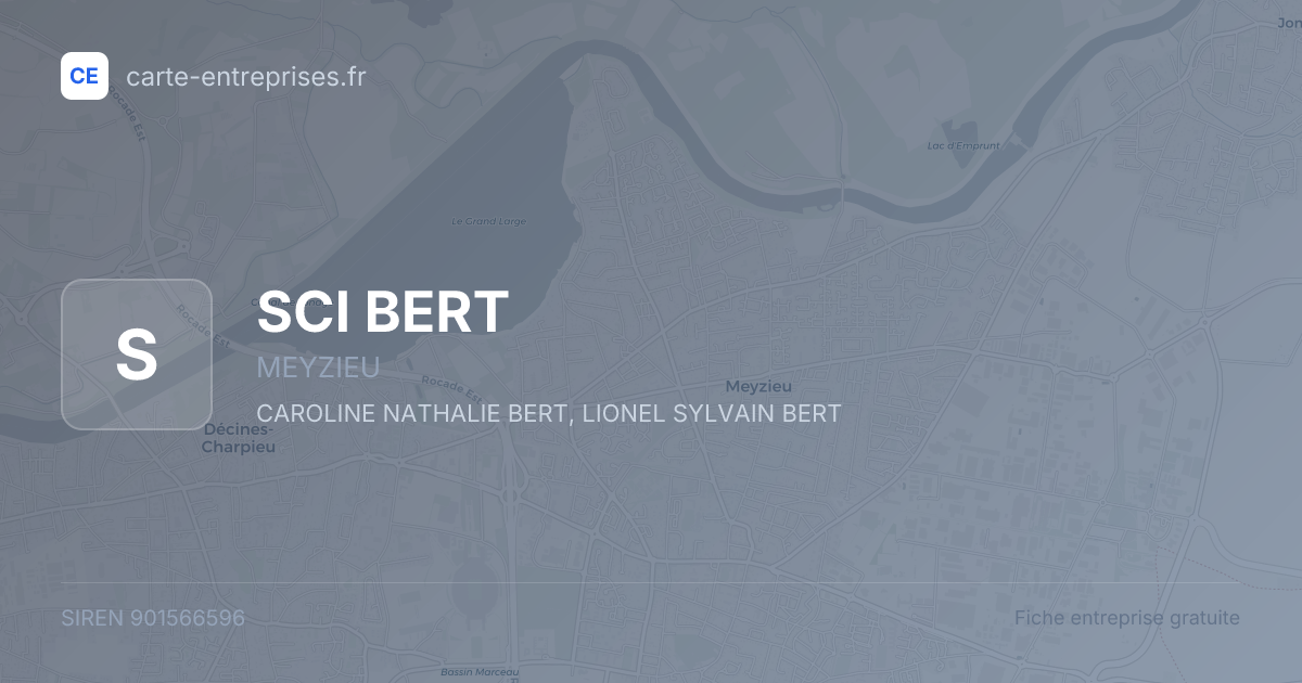 SCI BERT — 901566596 — fiche entreprise
