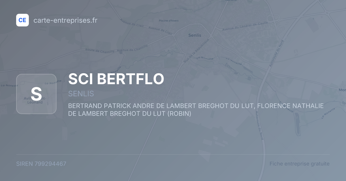 SCI BERTFLO — 799294467 — fiche entreprise