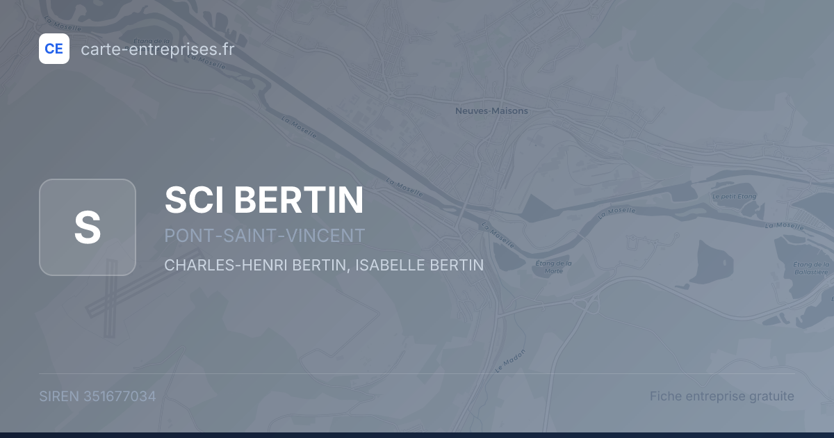 SCI BERTIN — 351677034 — fiche entreprise