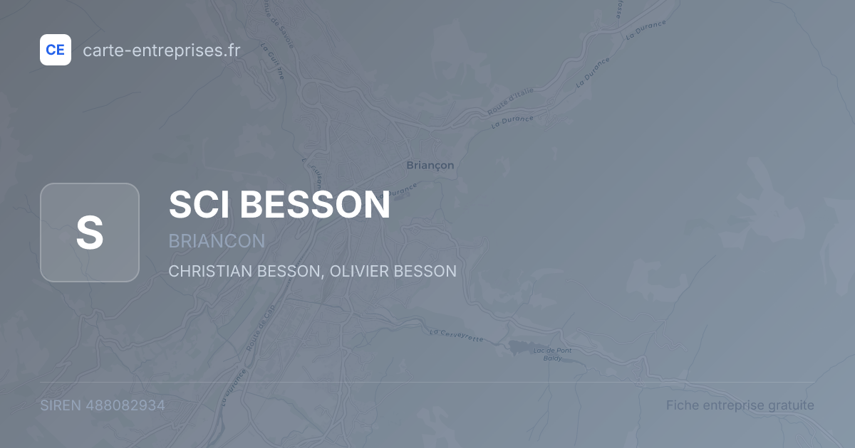 SCI BESSON — 488082934 — fiche entreprise
